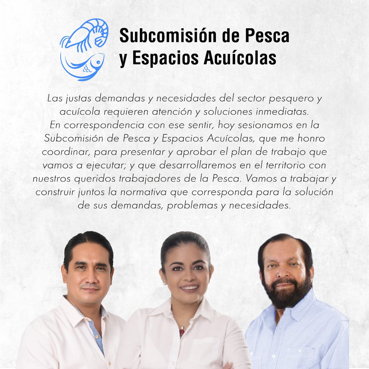 xaviersantos_ec's tweet photo. 🚩🔔Hoy sesionamos en la Subcomisión de Pesca y Espacios Acuícolas, para presentar y aprobar el plan de trabajo a ejecutar en el territorio con nuestros queridos pescadores. Trabajaremos juntos @Alexandra_Arce y @HugoCruzAndrad el mar será nuestra trincehra @soberanialimen https://t.co/KCWMkwY85y