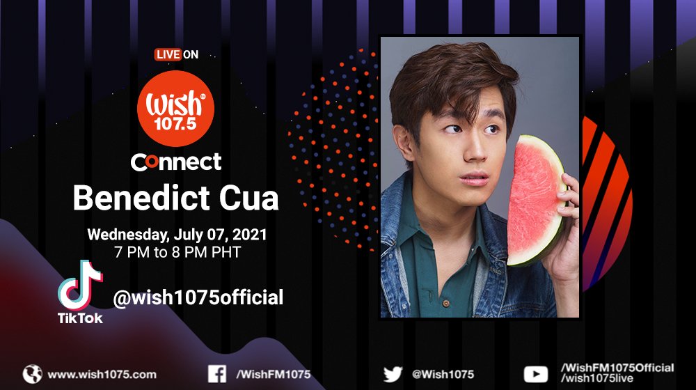 wish1075's tweet photo. We've got content creator and singer @benedict_cua on the first half of our digital program!

Wish Connect airs on our official TikTok account at 7 p.m. PHT!

Follow us today: https://t.co/Nb6h3ZI6j1 https://t.co/y7Go6hyLro