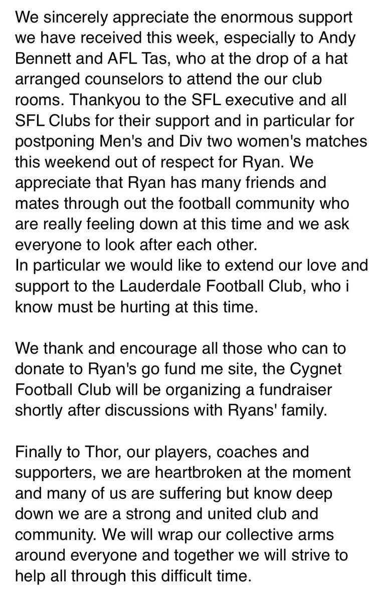 Brent Costelloe on Twitter Football Club President David O