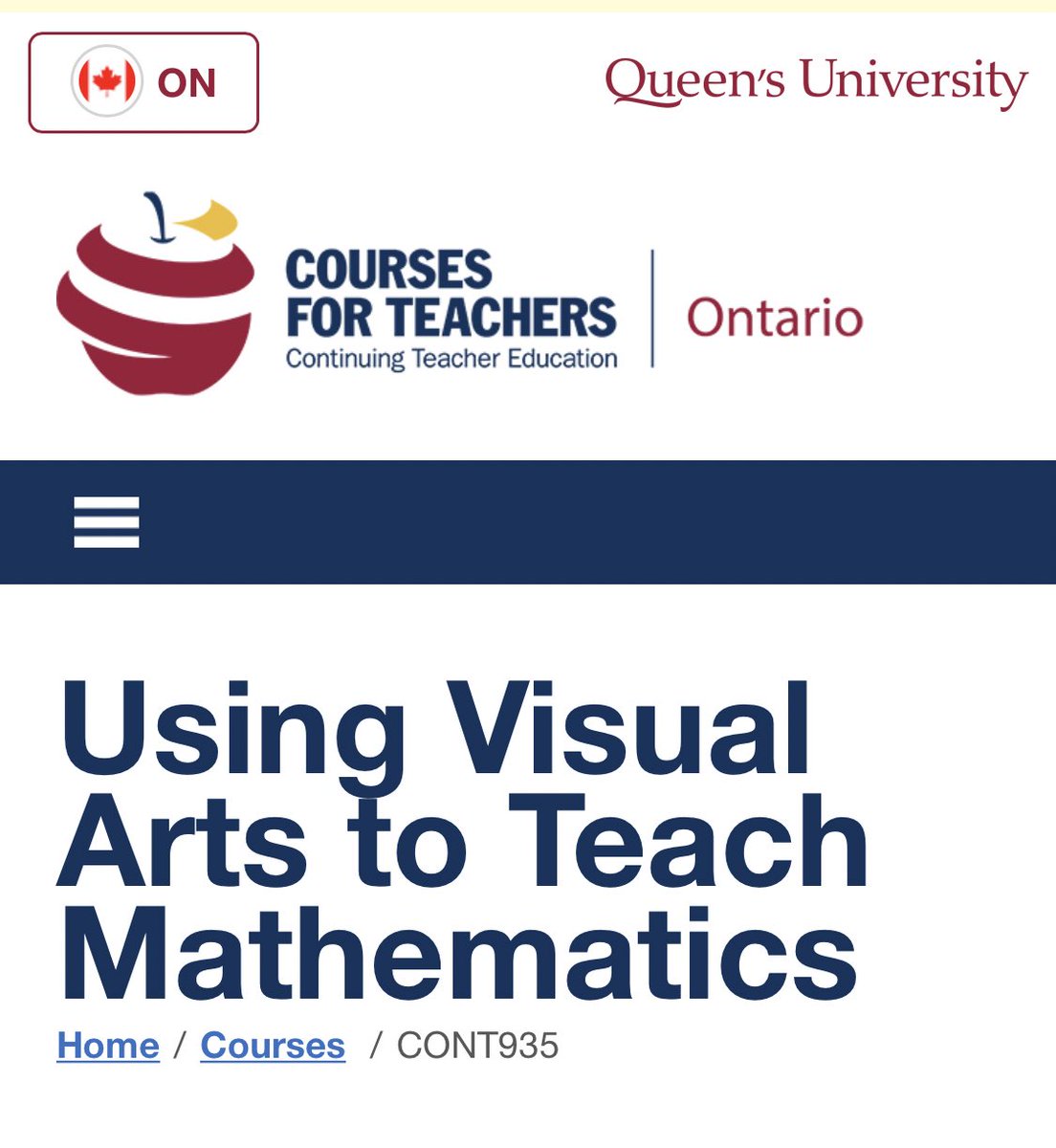 ArtOfMathEd's tweet photo. We are thrilled to announce that we wrote a course for @QueensCTE !! We can’t wait to connect with passionate educators looking to make numeracy more visual, personalized, and engaging!  https://t.co/GsiLxjypvn https://t.co/uYIdP9L8AA