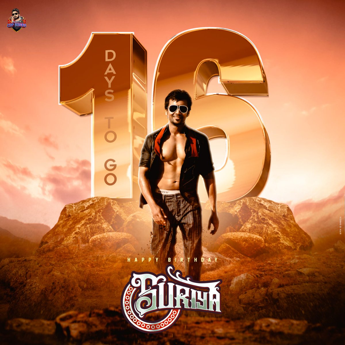 itz_harisfc's tweet photo. 16 DQYS TO GO 🥳💥
ANNAN @Suriya_offl bday 

#Suriya40 #VaadiVaasal https://t.co/JxwjNKvsT2