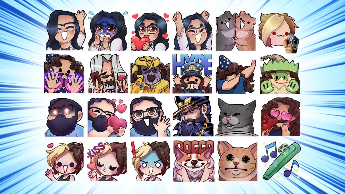 Merch, emotes, chibis and full render paintings - I have a style for pretty much every aspect of my creative ideas and sense of humor 💚
#artrange https://t.co/4TSNk0RDrA 