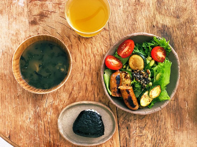 朝ごはん作った 