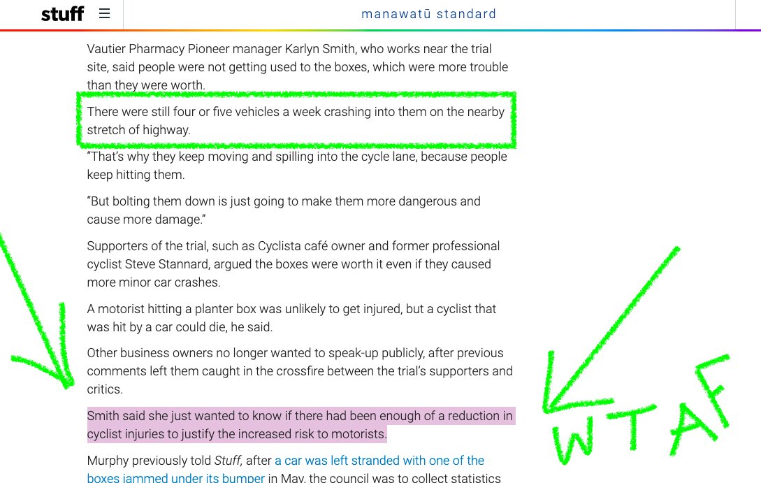 TalkWelly's tweet photo. Never underestimate how much some ppl believe "cyclists" are "not made of human stuff": someone who probably considers herself a "sensible person and quite nice really" will say this👇straightfaced, to a journalist #innovatingstreets #dehumanising https://t.co/Zbv8AlwD8V https://t.co/EetPvNtwd2