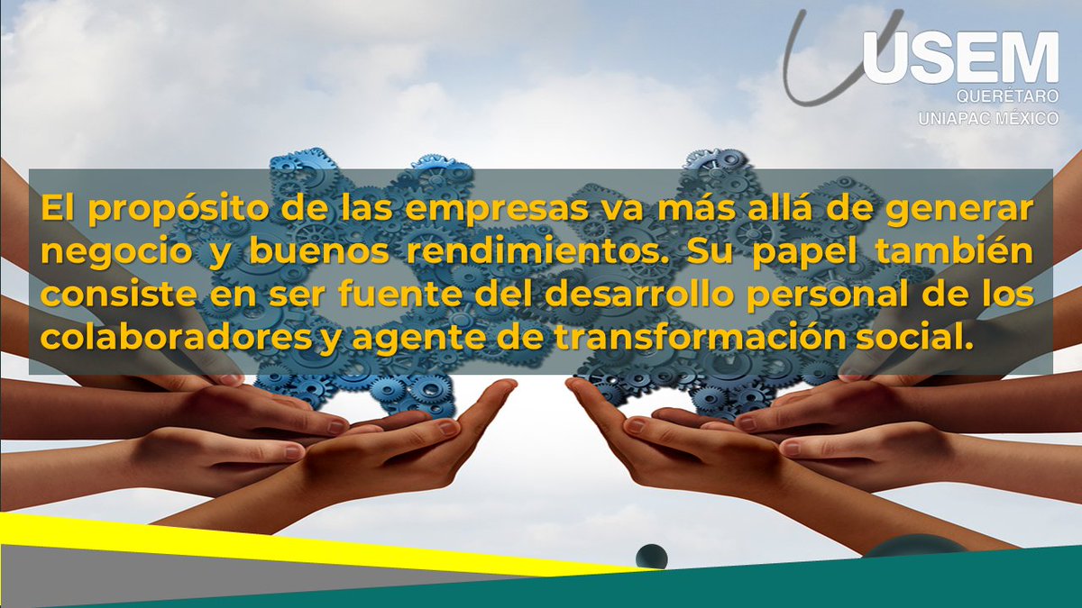 USEM_QUERETARO's tweet photo. La empresa tiene una gran misión como generadora de oportunidades para ayudar a sus colaboradores a mejorar su calidad de vida y permitirles una existencia conforme a la dignidad humana.
#RetoUSEM #USEM https://t.co/0bGFw56uOg