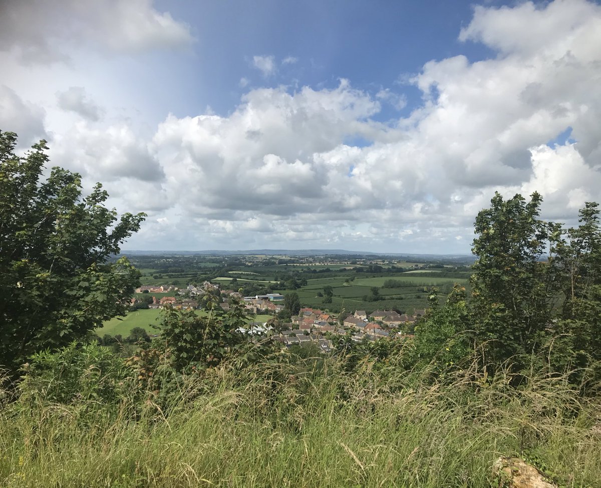 Museum_Rachel's tweet photo. A #hello from one hill fort to another for #hillfortswednesday #hamhill to #castleneroche near Chard which is about 13 miles away. I know this isn’t a picture of the whole hill fort but a pretty cool view over #StokeSubHamdon https://t.co/gUsSAGK0ty
