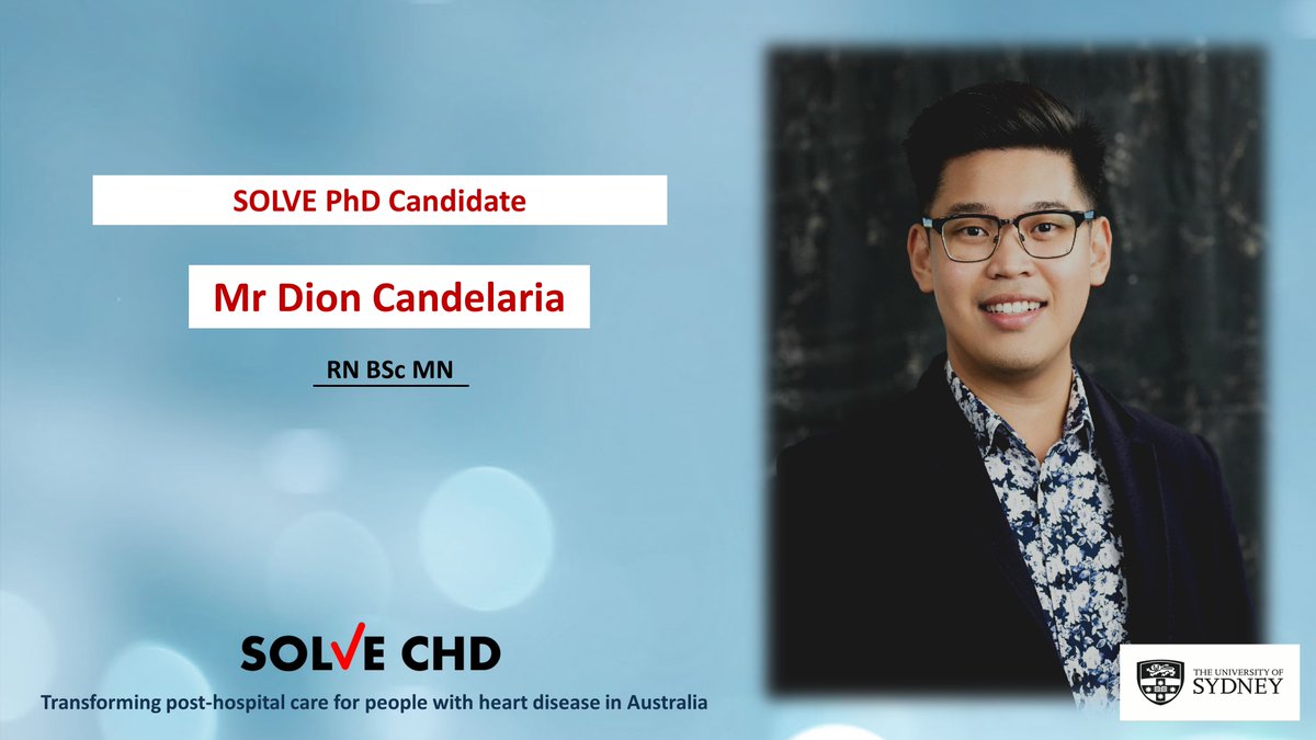 #SOLVECHD is excited to have @DionCandelaria_ aboard here @Sydney_Uni @syd_health! as our first #PhD #Scholarship candidate! Dion's research focuses on understanding health-related quality of life (HRQL) outcomes from different models of cardiac rehabilitation (CR)