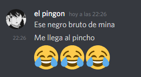 LocoChibolo's tweet photo. gracias el pingon por decirle negro a ese mina se paso de idiota para fallar ya tenemos a un racista homofobico machista en nuestra fila vamos.
#vivaelracismo #mujeresalacocina #fpizzan #freechibolo https://t.co/YNLJyhQQqi