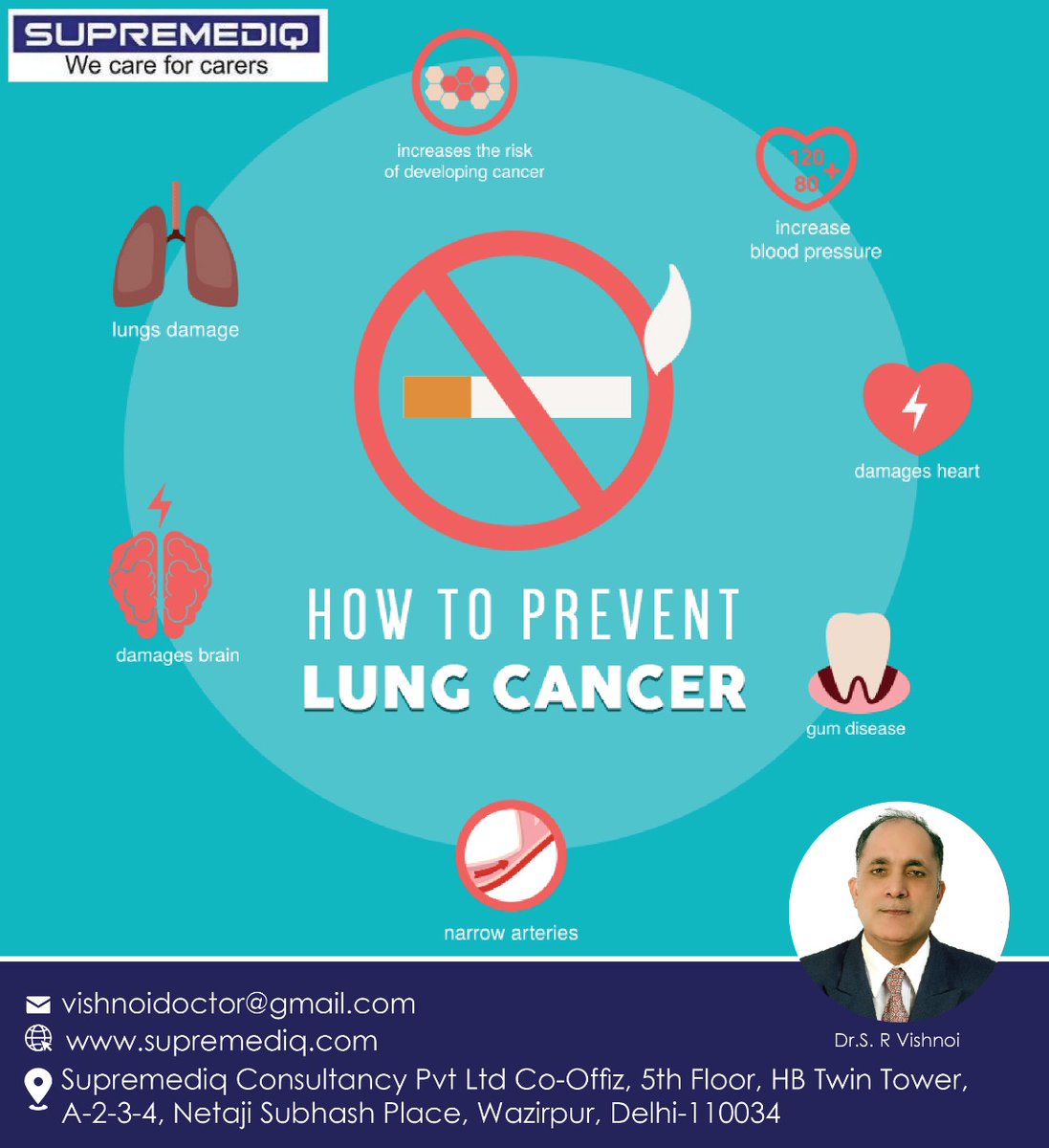 #lungcancer is one of dealiest #cancer. #smokingaddiction is one of common causes for #lungcancer. #lungcancerprevention is based on #smokingaddiction cessassion #addictiontreatment