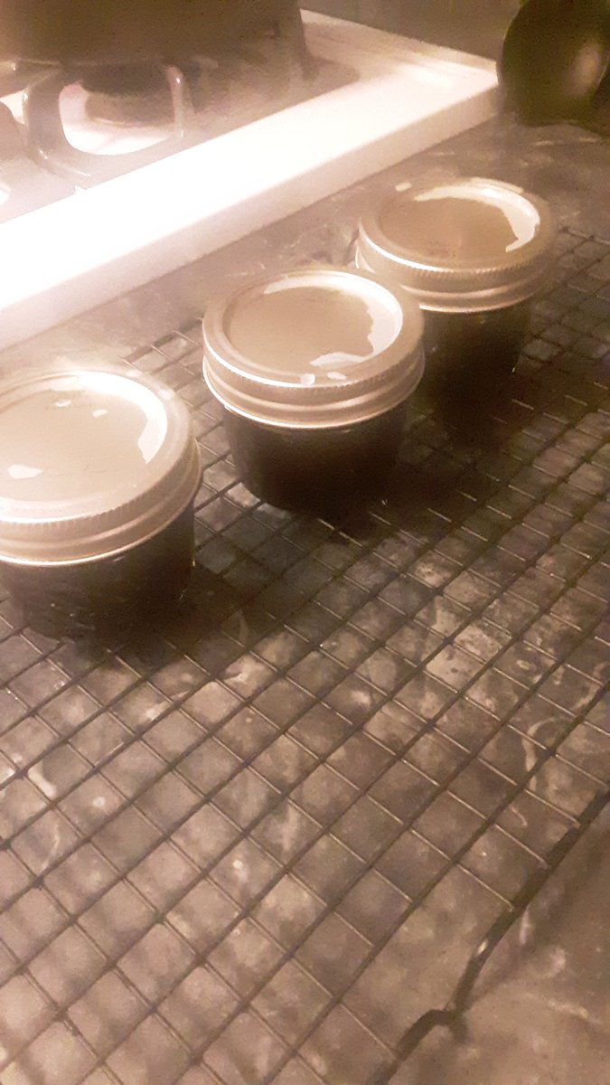 AndiSutton1's tweet photo. Just WHO cans for fun? Who? 1.5 pounds of raspberries over the span of ONE week, simply melted down with sugar to make preserves gives me 3.5 little jars?! Dude.....no ones gonna touch this shit, but ME!! <deep breath> :) https://t.co/7KrRtP207i