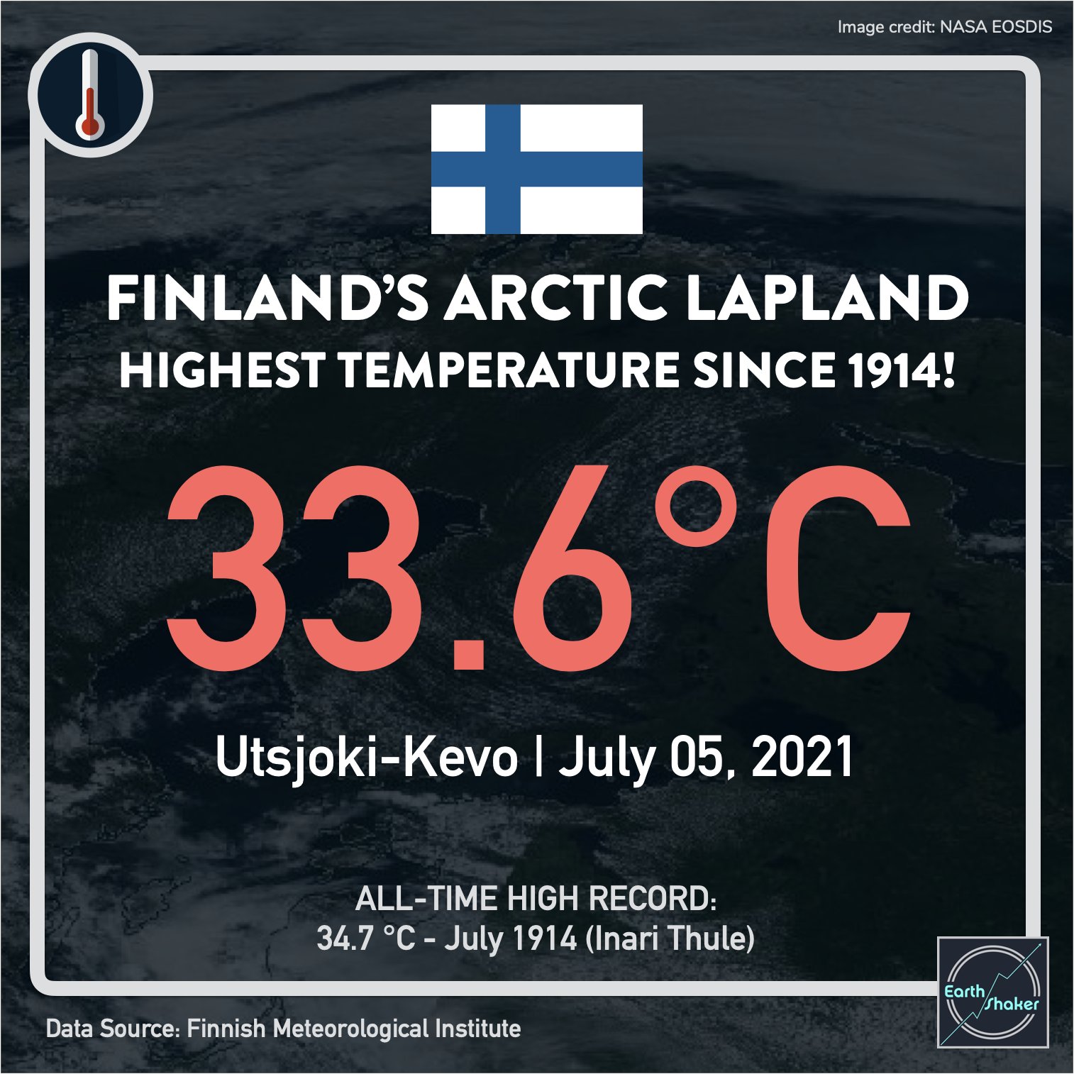 Earth Shaker PH on Twitter "LAPLAND RECORDED ITS HIGHEST TEMP IN MORE