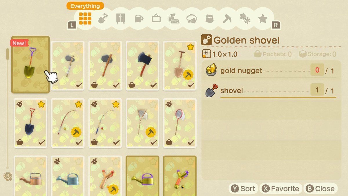 Shewin On Twitter Got The Golden Shovel Diy Animalcrossing Acnh Nintendoswitch