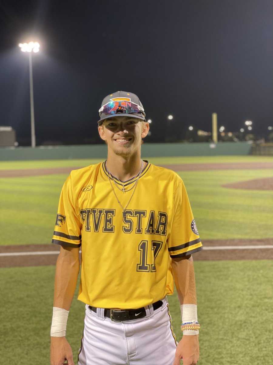✭Five Tool Texas✭ (@fivetooltexas) on Twitter photo #MattinglyWS F: <a href="/FiveStarPB/">5 Star Performance</a> 17U National 8, Trosky Texas 2022 Ina 7
PoG: <a href="/cc_courtney2417/">Carson Courtney</a> Walk-Off 1B, 3 RBI, 4 BB
Notable: <a href="/NicPepe3/">Nic Pepe</a> 2-3, 2 RBI, BB #MattinglyWS F: <a href="/FiveStarPB/">5 Star Performance</a> 17U National 8, Trosky Texas 2022 Ina 7
PoG: <a href="/cc_courtney2417/">Carson Courtney</a> Walk-Off 1B, 3 RBI, 4 BB
Notable: <a href="/NicPepe3/">Nic Pepe</a> 2-3, 2 RBI, BB