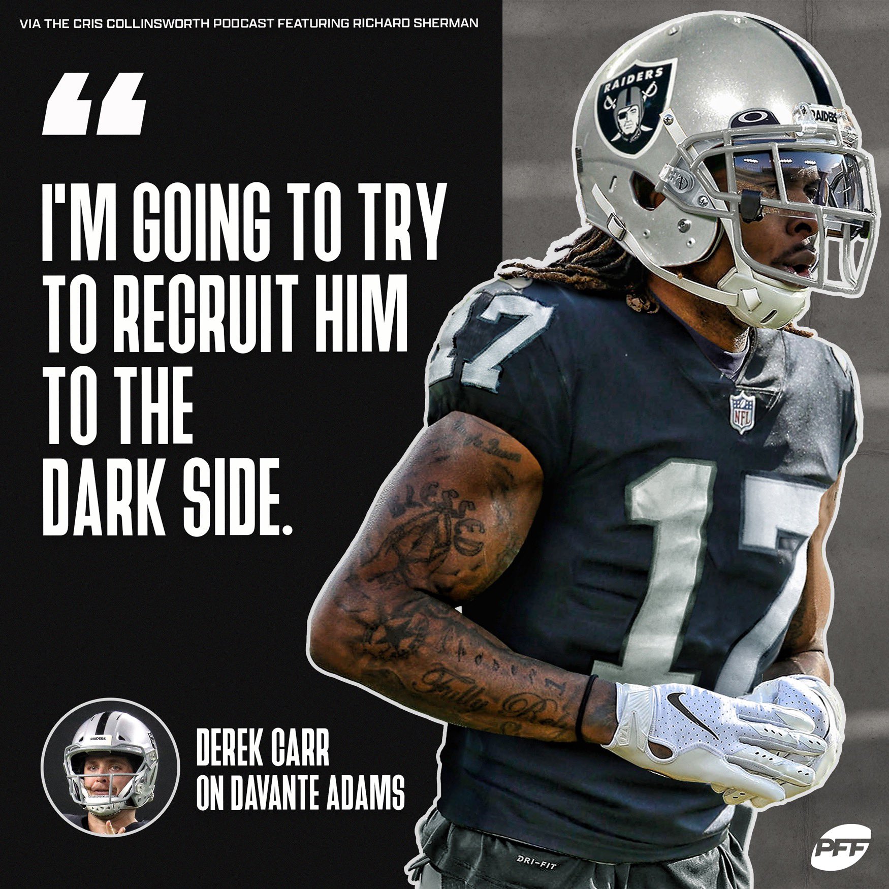 Raiders reunite Davante Adams with Derek Carr