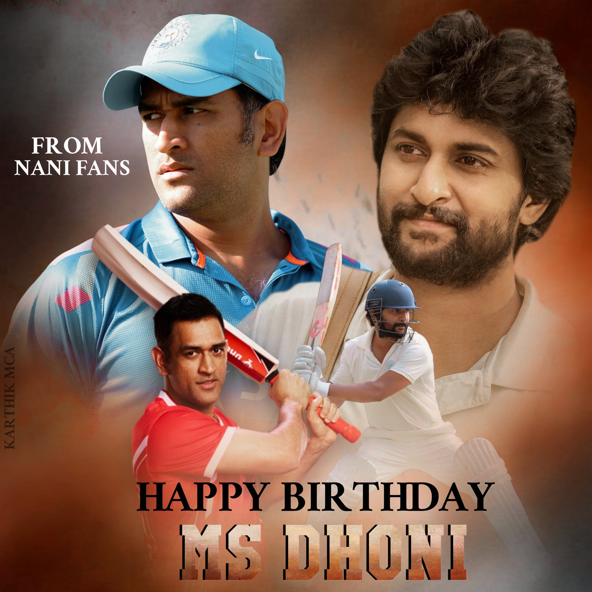 Nani Trends Wishing One Of The Best Captain Of Indian Cricket Team Our Thala Msdhoni A Very Happy Birthday On Behalf Of Nameisnani Fans Stay Happy And Healthy Sir