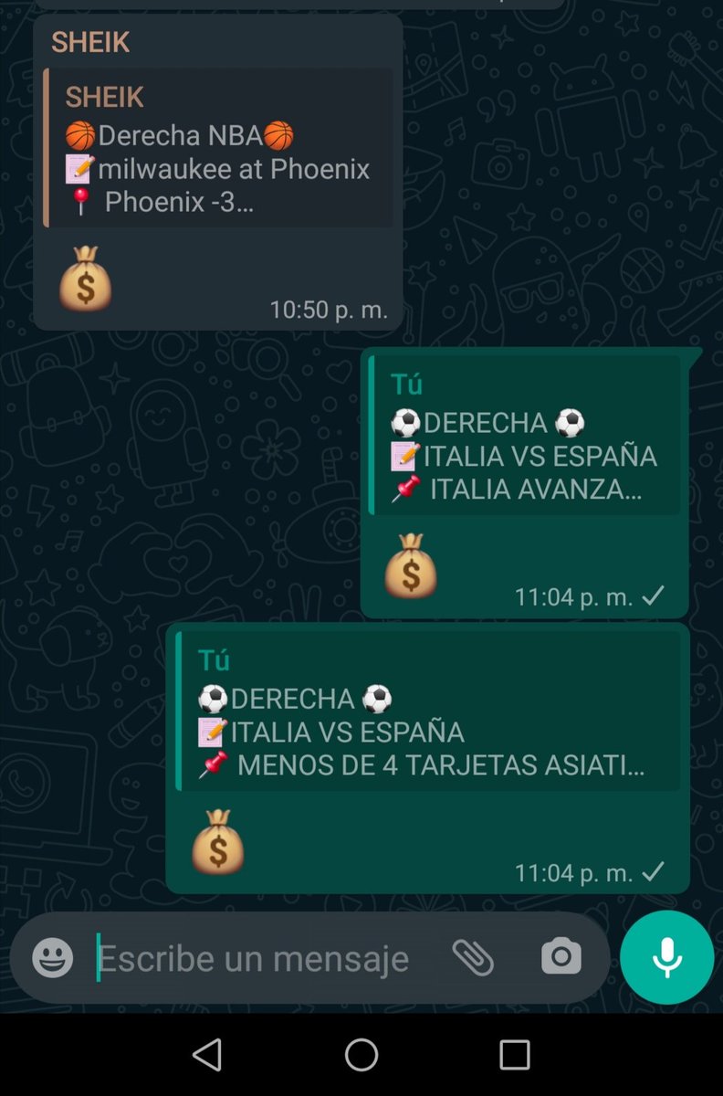 DuendesPicks's tweet photo. DÍA PERFECTO 🍀🍀🤑🤑
LLEVAMOS SUMANDO LO QUE VA DEL MES 🔥🔥🔥
4-0 en freepicks 🤑🤑🍀🔥

#Picks #picksgratis #apuesta #FreePicks 

https://t.co/Q1DH2ccuz4 https://t.co/EbfaUvmZWJ