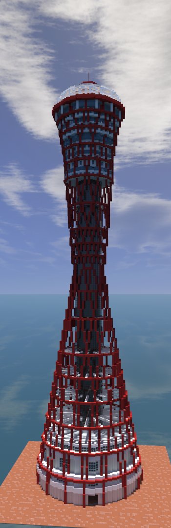 すく Minecraft Minecraft建築コミュ マインクラフト 神戸ポートタワー Minecraft T Co Vixxudssrz Twitter