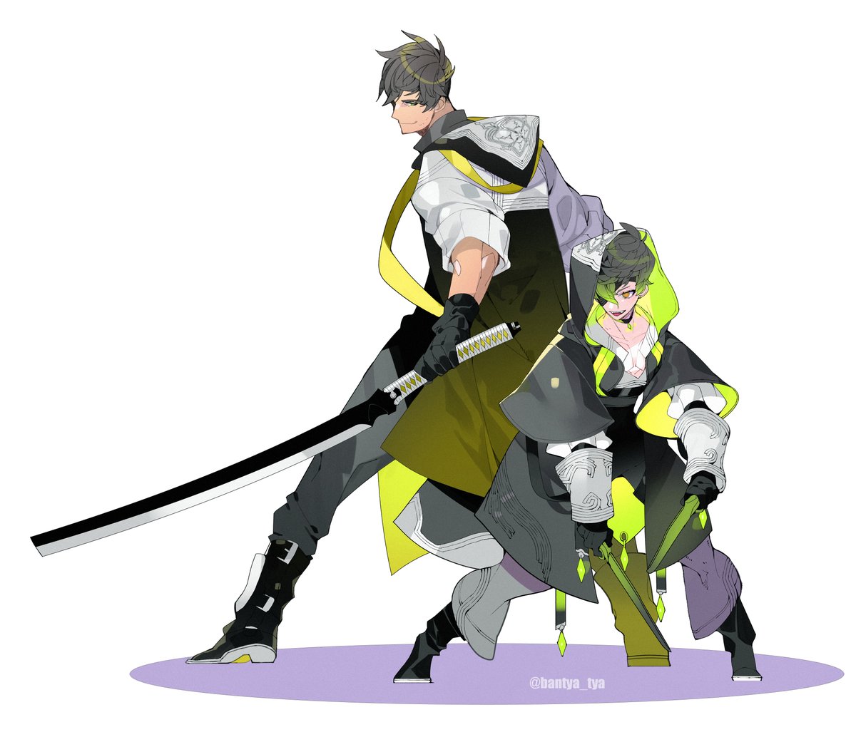 weapon sword holding holding sword holding weapon multiple boys gloves  illustration images