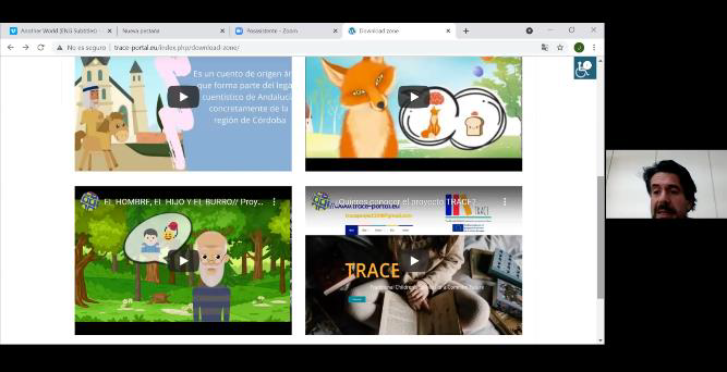 ProjectTrace's tweet image. The Euro-Arab Foundation (FUNDEA) organised the “Trace Multiplier Event: Online course: Working multiculturalism and critical thinking through children’s stories” which was held online through the Zoom platform, on 22nd June 2021.