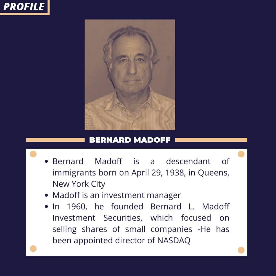 UIInvestClass's tweet image. [Ponzi Scheme Bernard Madoff]

The Ponzi scheme is a fraudulent investment that Charles Ponzi first made in 1919. Swipe the infographic below to read more!

#UIInvestmentClass
#BeYoungBeInvestor