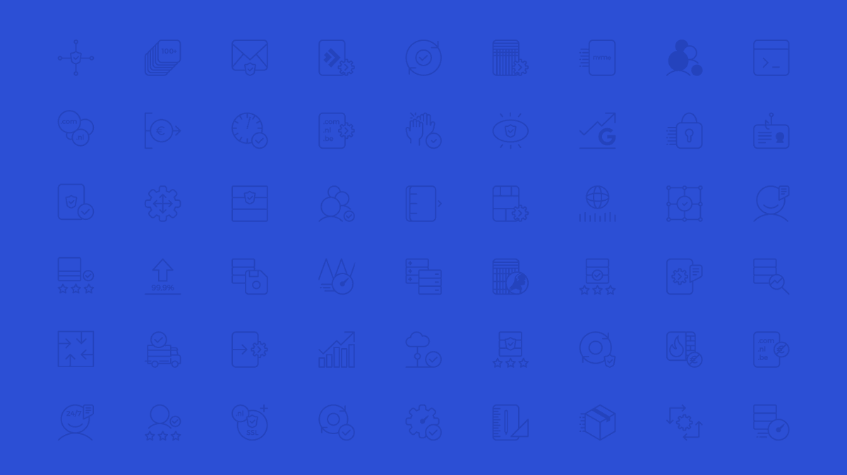 Gewoon goede hosting. Zonder letters. In 3 duidelijk schaalbare pakketten:

✏️ Small
✏️ Medium - meest gekozen
✏️ Large

👉 hosted.nl/webhosting/