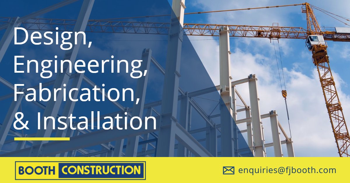 We are a leading structural steelwork contractor with the expertise to deliver turnkey projects nationwide.

As the North East's fastest growing medium-sized construction company for 2 years' running we continue to expand our presence across the UK.

➡️ fjbooth.com