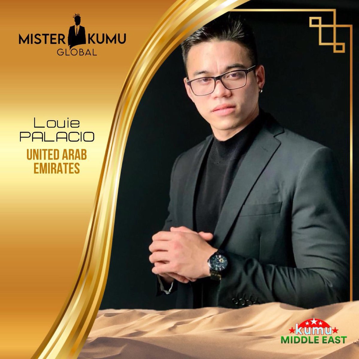 kumuMiddleEast's tweet photo. Catch the Kumu Middle East representative on their first ever Mr. Kumu Global 2021. We have Mr. Louie Palacio from the United Arab Emirates 🇦🇪 

Watch out for updates regarding our kings on the @kumuglobalpageant ig account. https://t.co/DMBAwSivXO