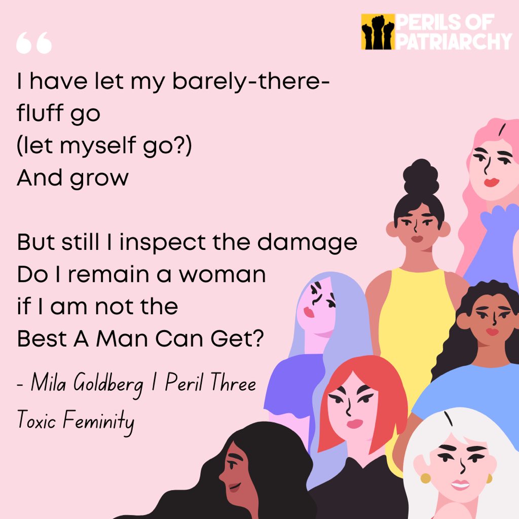 PatriarchyPOP's tweet photo. Toxic femininity encourages silent acceptance of violence and domination in order to survive ... It’s a thing women do to keep our value, which the patriarchy has told us is conditional upon our ability to bear violent domination. #PerilsofPatriarchy https://t.co/ajzzPhgdpz