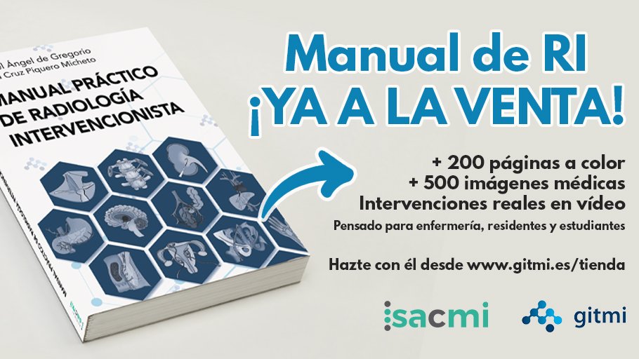 Gitmi_es's tweet photo. 🙌Nuestro manual de RI ya está a la venta! 
Hemos sacado un nuevo manual pensado para enfermeros, residentes y estudiantes

📘+ 250 páginas a color
📗+ 500 imágenes médicas
📕Intervenciones en vídeo por medio de códigos QR

🖱️Puedes hacerte con él desde https://t.co/bddw8xN1ja https://t.co/s1GLHTyW6V