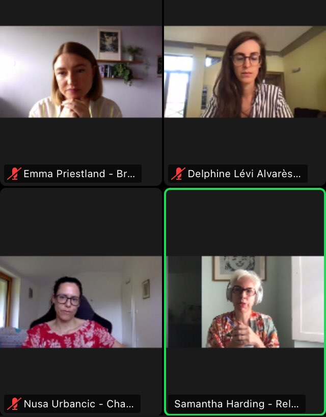 RethinkPlastic's tweet photo. "We need to consider: how is legislation being established and enforced to ensure #FalseSolutions do not continue freely? Especially when there are companies blocking the efforts of other companies?" - Samantha Harding, Executive Director of @reloop_platform #EnoughFalseSolutions https://t.co/qUMANX4WjY