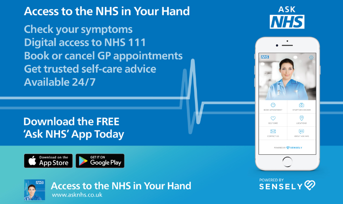 NHS_Bucks's tweet photo. Did you know that #AskNHS helps you to cancel or search through available appointments with your GP practice directly from the mobile app? Download the free 'Ask NHS' App today. https://t.co/Kj4splDuw9