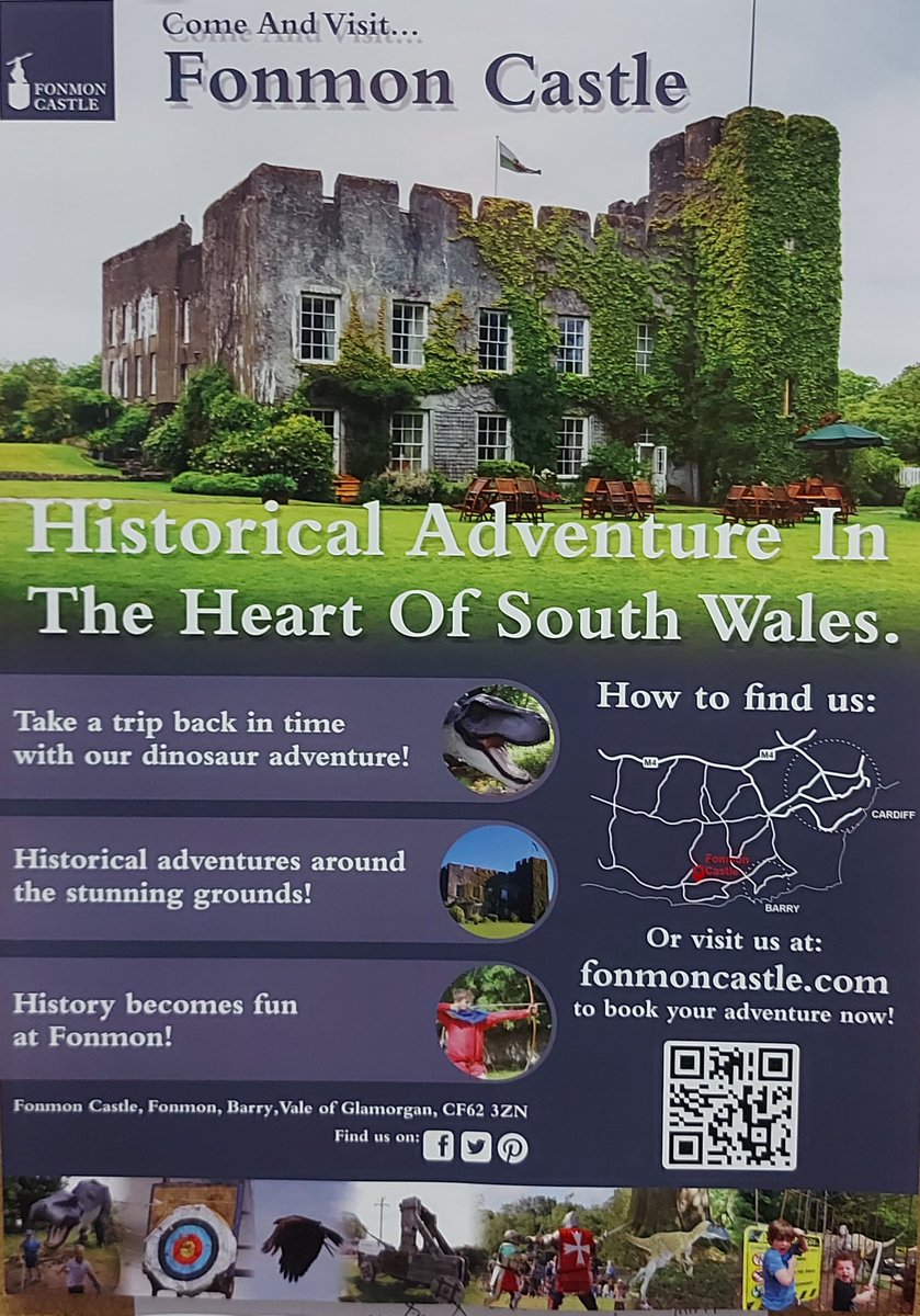 Fonmon Castle is one of the last residential castles in Wales. 
It is still lived in even today , with a unique look and a long history. The Estate has now been turned into a family attraction. Grab your family and come and explore our rich history.
fonmoncastle.com