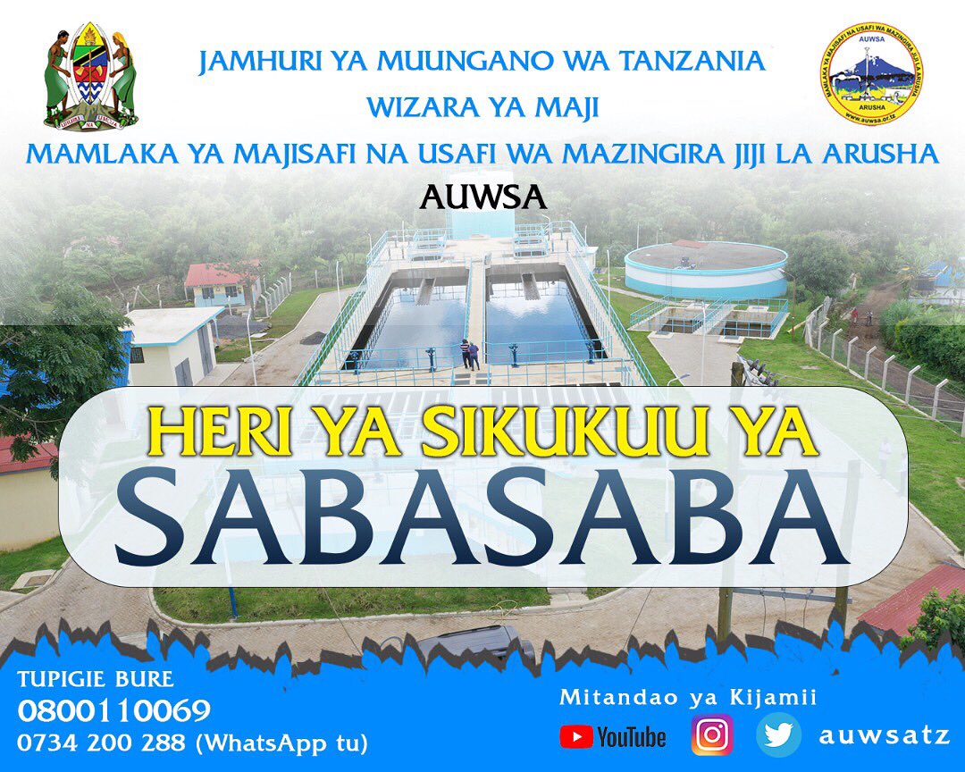 MAMLAKA YA MAJI ARUSHA (@yaarusha) on Twitter photo 