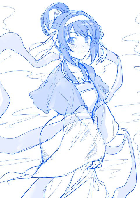 七夕ハルヒさんのラフ 