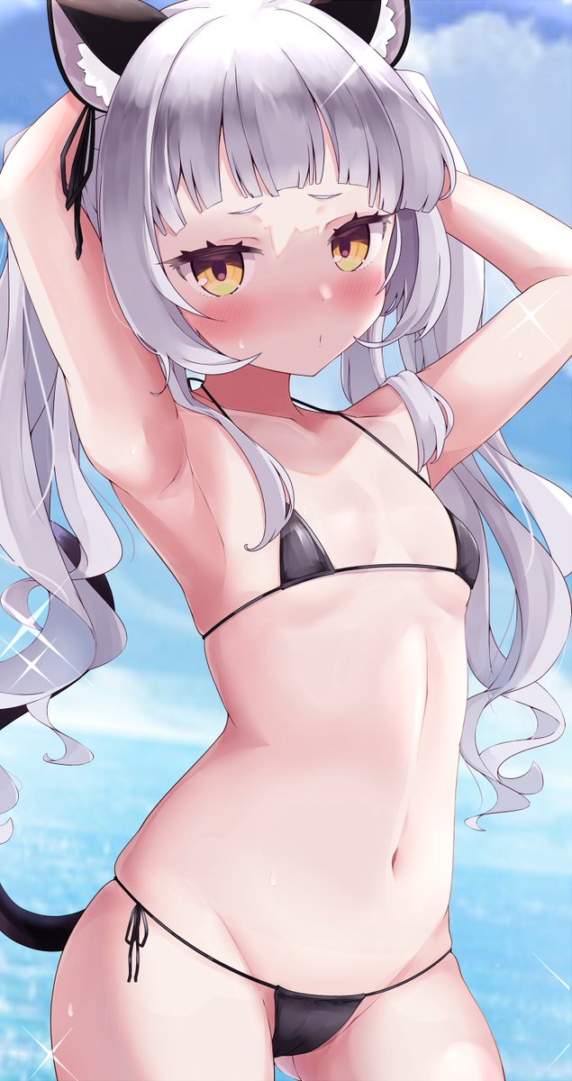 紫咲シオン ,紫咲シオン(ゴスロリ衣装) 「健康的な絵を描いています
#絵柄が好みって人にフォローされたい 」|ぽこぽこ＠ホロクルC-12のイラスト