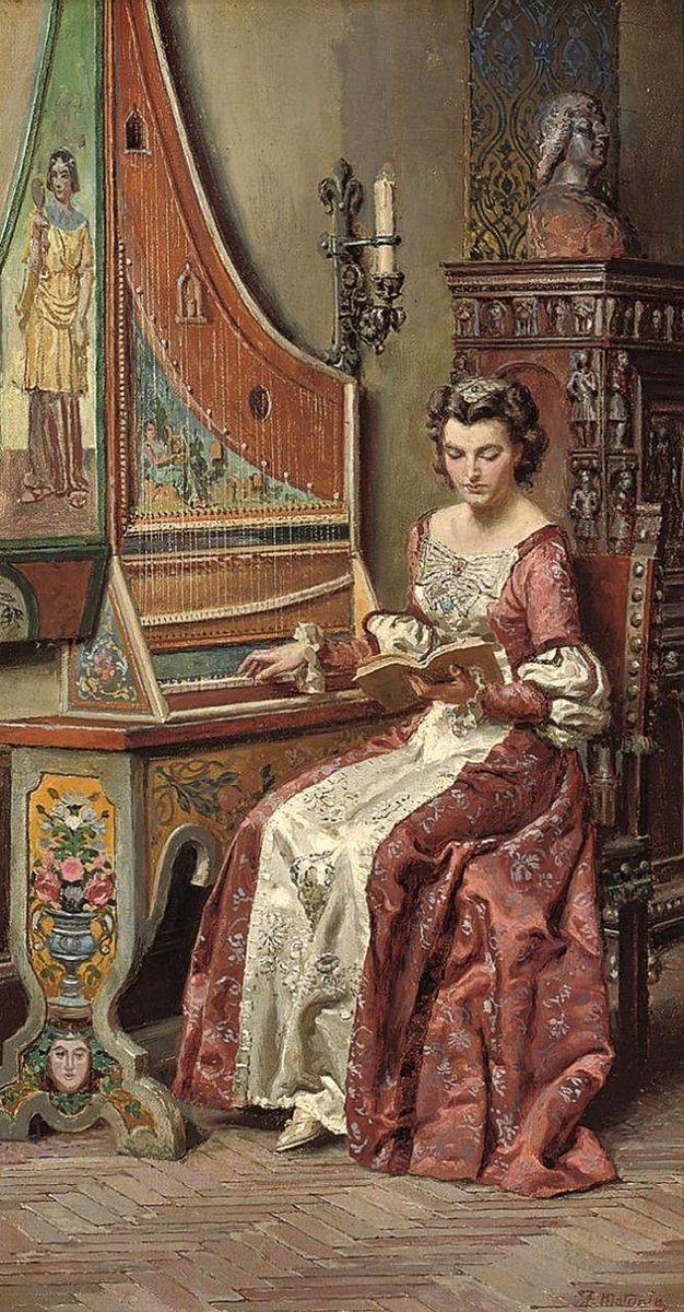 OrpheusL's tweet photo. Fortunino #Matania (1881-1963)
- A #Young #Girl learning the #Harpsichord
#musicpaintings #art #7luglio #July7 #Buongiorno #goodmorning #bonjour #BuenosDias #GutenMorgen https://t.co/KHdC1xeMEV