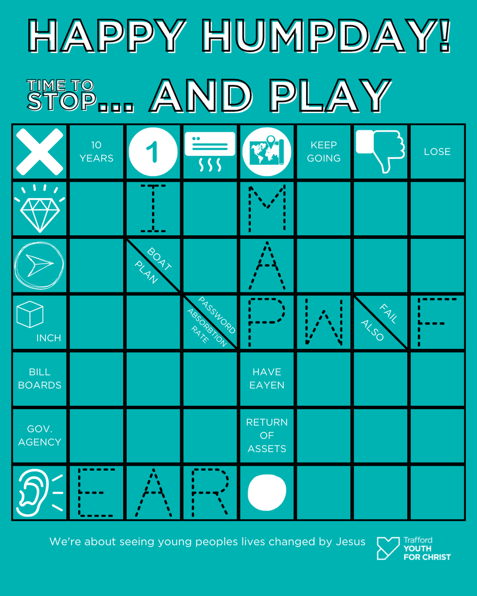 Tyfcteam's tweet photo. // WORD UP! //
Happy Humpday! Time to stop, and play!
Can you complete the rest of this puzzle?
Go!👉
#happyhumpday #timetostop #stopandplay #playtime #brainteaser #wordproblem #puzzle https://t.co/JvGyM82pQ1