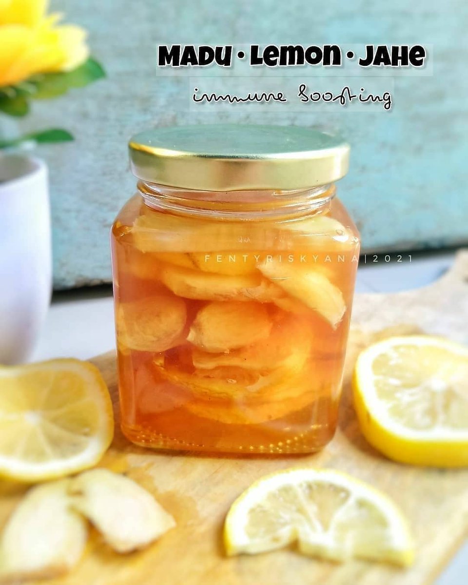 resep_JSR's tweet photo. ada yg anaknya lagi bapil? coba #resepjsr ini. 

Insha Allah bisa mempercepat penyembuhan, bagus banget untuk daya tahan tubuh &amp; juga anti radang. Aman untuk dikonsumsi rutin. 

-Immune Boosting-
Bahan:
- 1 buah lemon segar
- 2 buah jahe ukuran besar
- madu murni https://t.co/1VEtRDocoJ