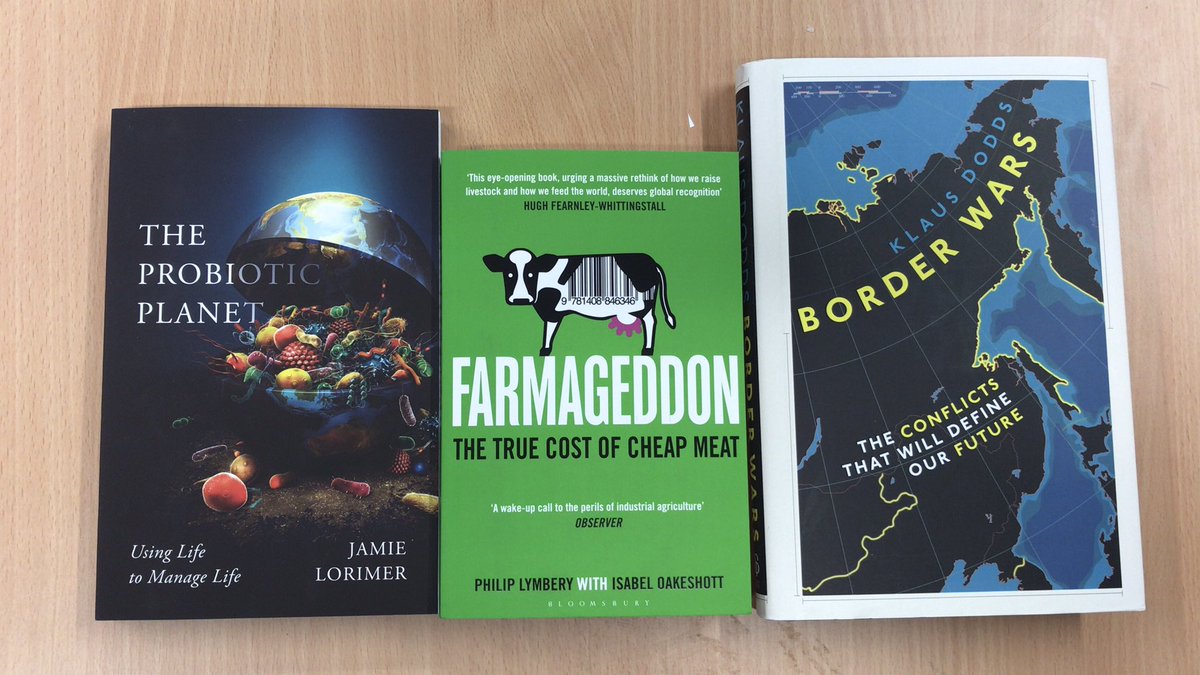 Three new books for our sixth form geography library! #geographymatters