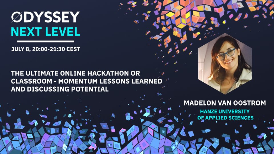 💡To which new opportunities leads doing a course with students in the #Metaverse?

Senior Researcher &amp; Lecturer Innovation at @Hanze - @Madelonvan Oostrom - will co-host a session at Odyssey Next Level on July 8th at 20.00 (CET).

👉 Save the date bit.ly/3qcRCix