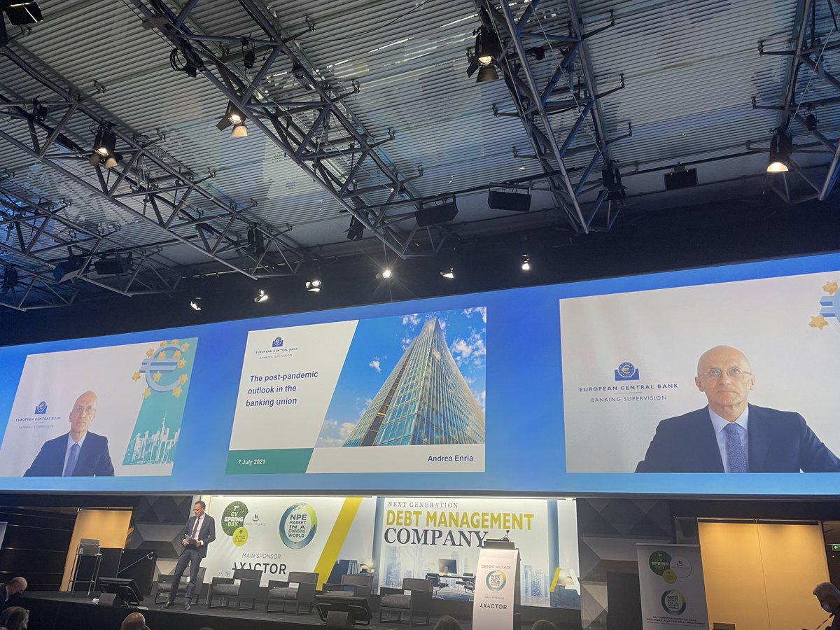 CreditVillageCV's tweet photo. Andrea Enria, Presidente del Consiglio di Vigilanza BCE in collegamento per l’apertura lavori!
#cvspringday #npe #npemarket #moratorie #tempestaperfetta https://t.co/wsfmAkzSgp