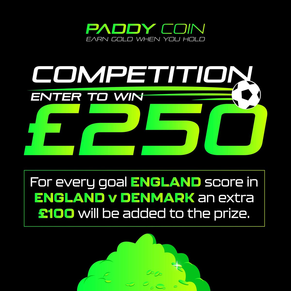 All you’ve got to do to enter is:

1) RT
2) Follow <a href="/paddycoinhq/">PADDYCOIN HQ</a> 

Winner will be announced tomorrow 🍀