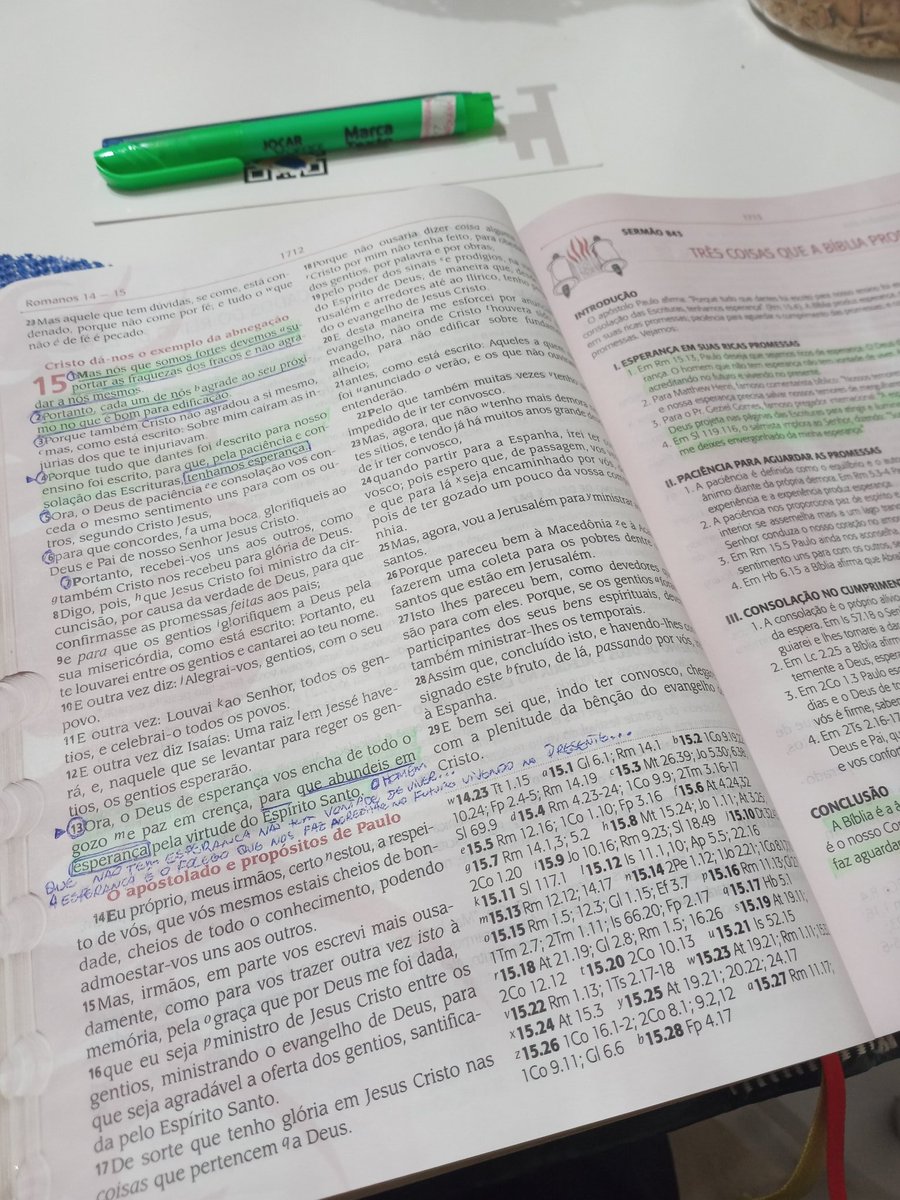 04alexsilva's tweet photo. Ora, o Deus de esperança vós encha  de todo o gozo e paz em crença, para que abundeis em esperança pela virtude do Espírito Santo. 
(Rm 15:13)
A Bíblia é a âncora da nossa esperança. O próprio Espírito Santo,  é o combustível da nossa esperança. #palavradeDeus https://t.co/xBCVnKCpIQ