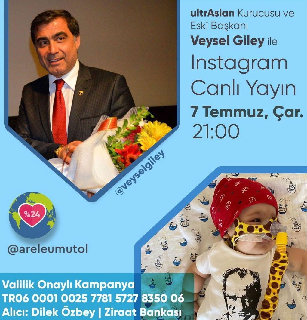 Galatasaray'a gönül vermiş dostlarımızı canlı yayınımıza bekliyoruz🥳 Haydi aslanlar hep birlikte #AreleUmutOl diyelim 💛❤
<a href="/GalatasaraySK/">#5YıldızlıŞampiyon ⭐️⭐️⭐️⭐️⭐️</a>
<a href="/ultrAslan/">ultrAslan</a>
<a href="/ultrAslanUNI/">ultrAslan UNI</a>

Canlı yayın için > instagram.com/areleumutol?ut… 

#Galatasaray #ultrAslan
#Akbank #HanKer