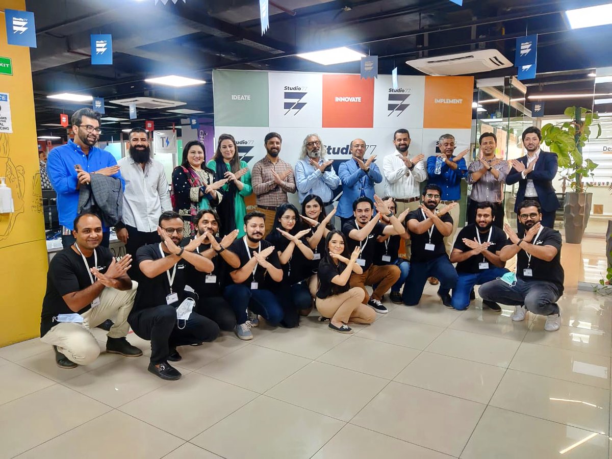 SystemsLtd's tweet image. Here's the team behind it all with our esteemed guests! 

And with that, it's a wrap! 

#Studio77Launch  #HumanCentricDesign #DesignThinking