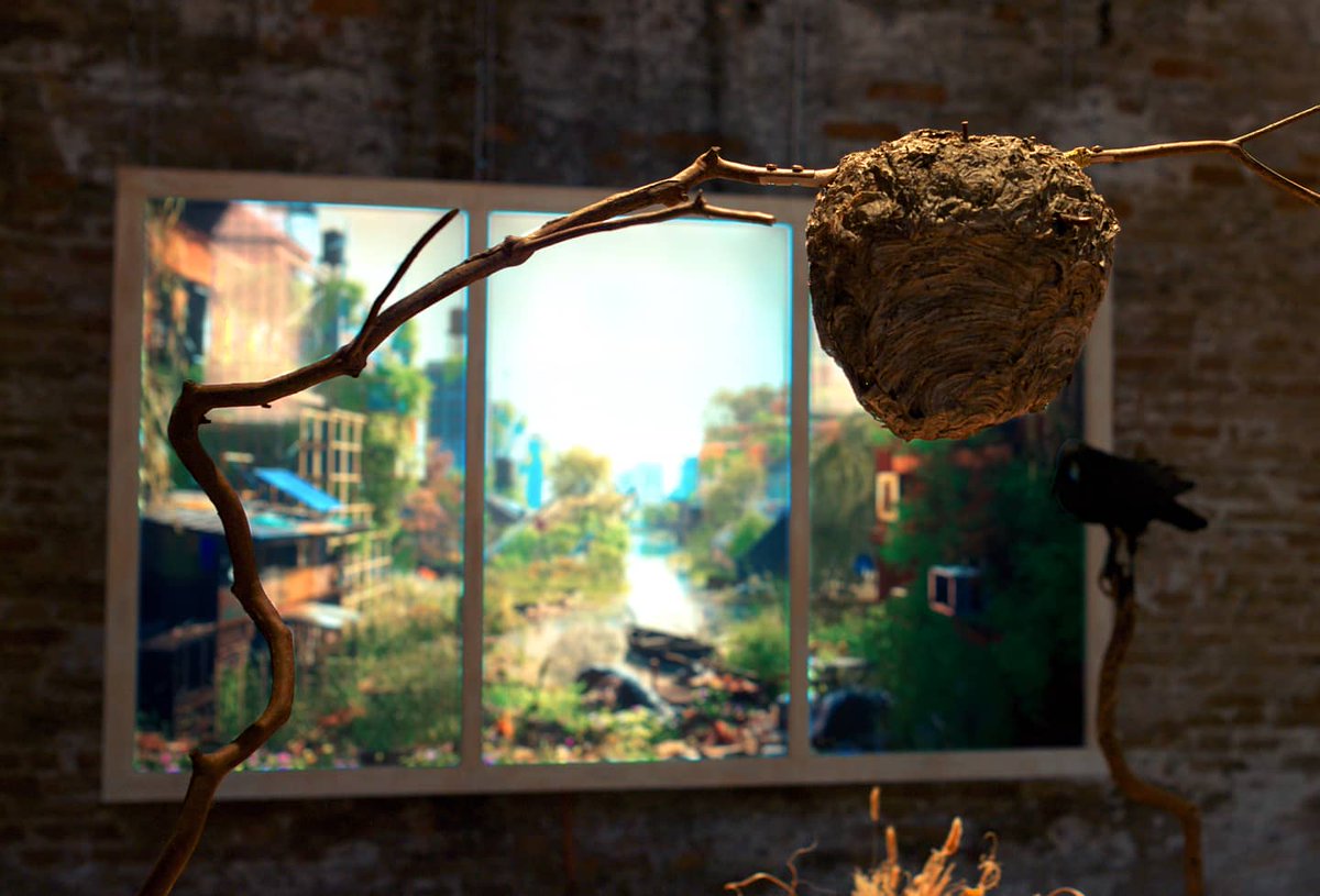 REFUGE FOR RESURGENCE is our multispecies banquet with a fox, rat, wasp, pigeon, cow, human adults, child, wild boar, snake, beaver, wolf, raven &amp; mushroom.  Laying bare conversations between the paralysis of fear and audacity of hope.⚡Finally, in-situ 📸 <a href="/la_Biennale/">La Biennale di Venezia</a> 🦊🌾