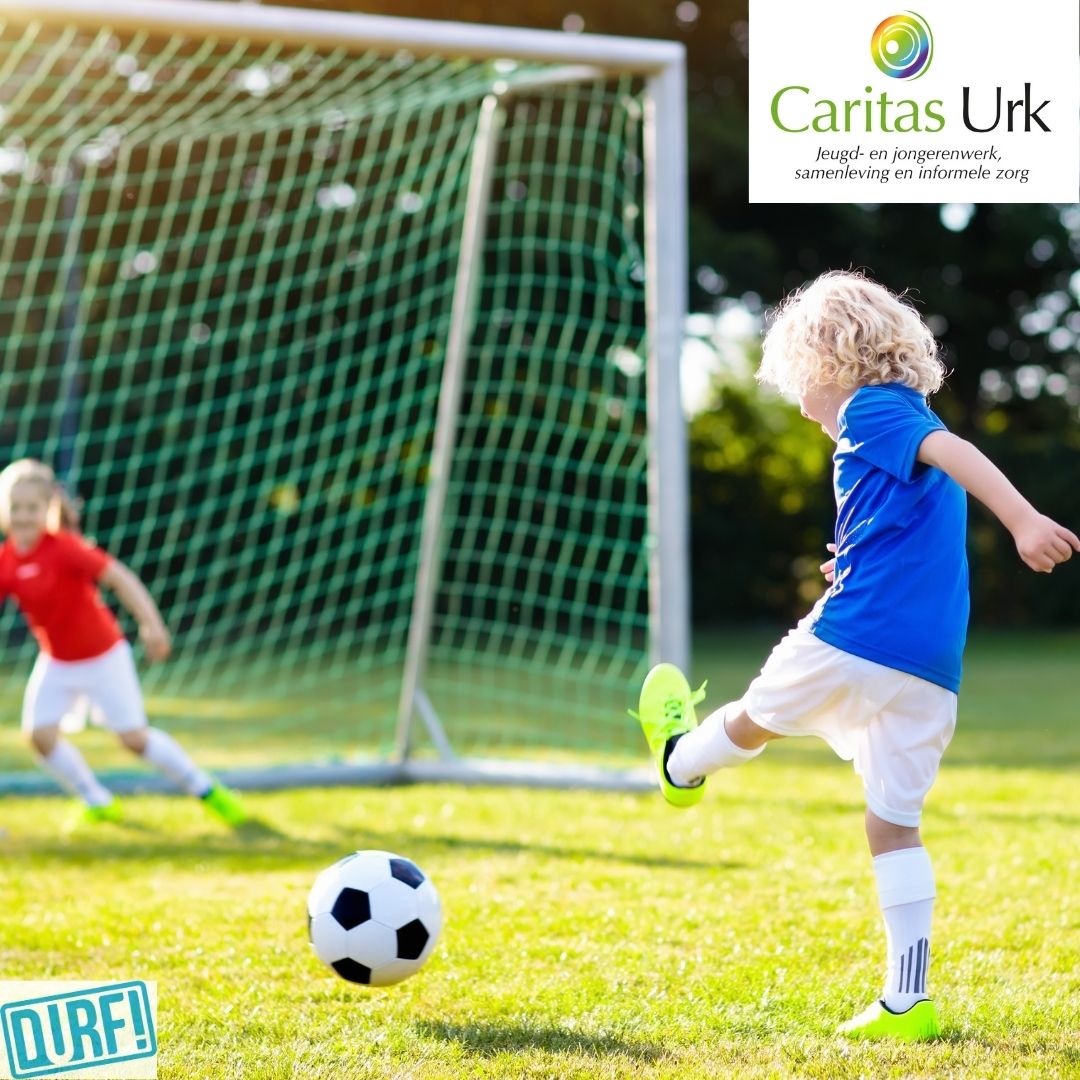 Vandaag (woensdagmiddag) is er om 14.00 uur een voetbaltoernooi op playground De Kotter en in het Wilhelminapark. Aanmelden is niet nodig, meedoen is gratis! #Durf!