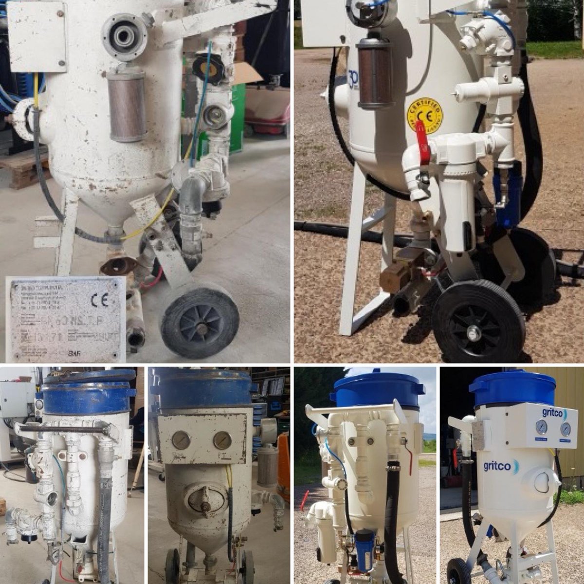 gritco's tweet photo. This machine came back to us from the user after 21 years and tons of abrasive. After a lick of paint, some small parts, it's GOOD TO GO for another 21 years!?
#sandblasting #abrasiveblasting #zandstralen #aerogommage #sablage #sandstrahlen #luchtgommen #vapourblasting https://t.co/HmkCnj3dsN