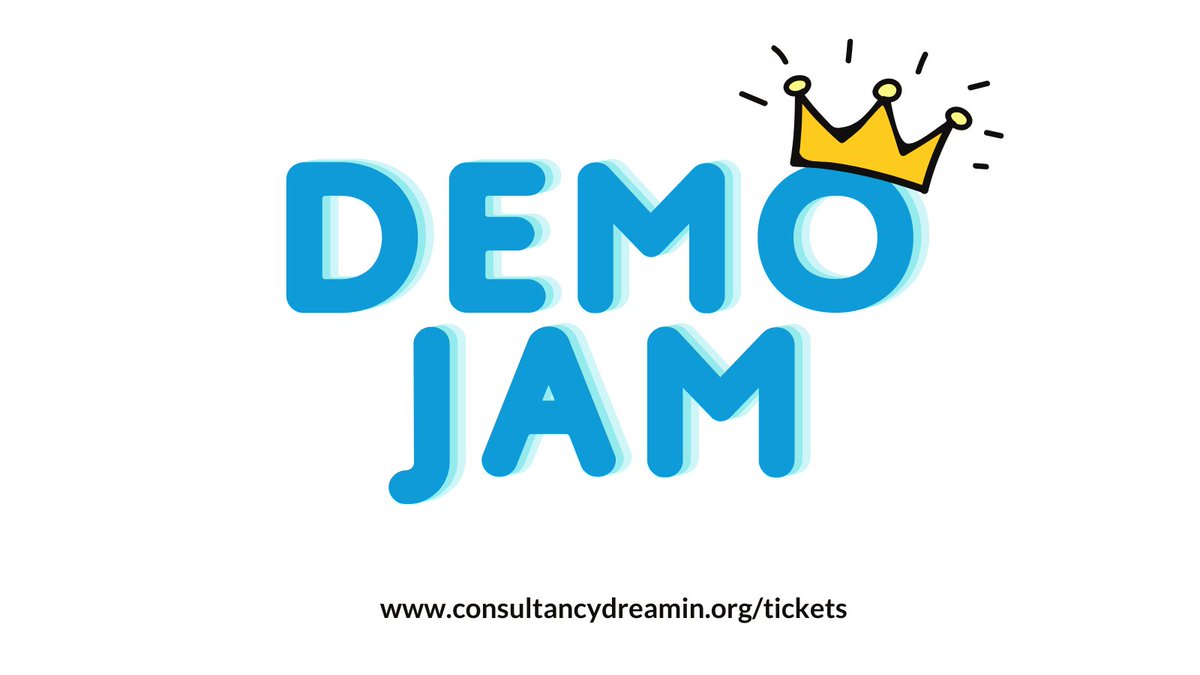 THANK YOU to our amazing #ConsultancyDreamin #demojam sponsors 💙💙 Join them live at 6pm BST / 1pm EST and see who is crowned the winner! @SharinPix @Akoonu @cirrusinsight @nativevideo @Linvio