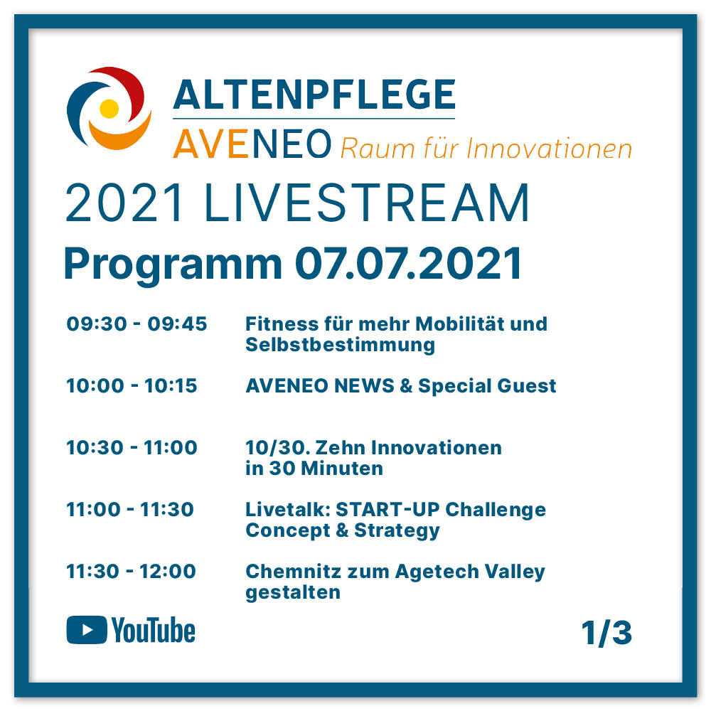 design_tb's tweet photo. PROGRAMMÄNDERUNG 07.07.21

 Link zur digitalen ALTENPFLEGE MESSE und zum AVENEO Livestream:  https://t.co/5qIVJNpwKu
 
#altenpflege2021 #aveneo2021 #aveneo #vincentznetwork #deutschemesse #livingcarelab  #hewi #homeinstead #futurx  #institutfueruniversaldesign #design https://t.co/3zdxy7LFz1